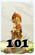 Un personaggio del gioco Dofus, Ocra-Aria, al livello 101