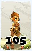 Um personagem do jogo Dofus, Enutrof-Ar, de nivel 105