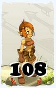 Um personagem do jogo Dofus, Cra-Ar, de nivel 108