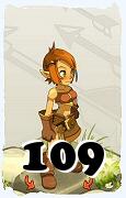 Un personaggio del gioco Dofus, Ocra-Aria, al livello 109