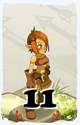 Um personagem do jogo Dofus, Cra-Ar, de nivel 11