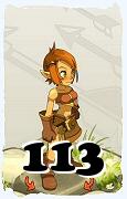 Un personaggio del gioco Dofus, Ocra-Aria, al livello 113