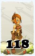 Un personaggio del gioco Dofus, Ocra-Aria, al livello 118