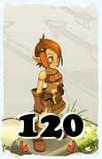 Um personagem do jogo Dofus, Cra-Ar, de nivel 120