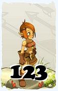 Um personagem do jogo Dofus, Cra-Ar, de nivel 123