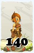 Um personagem do jogo Dofus, Cra-Ar, de nivel 140