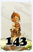 Um personagem do jogo Dofus, Cra-Ar, de nivel 143