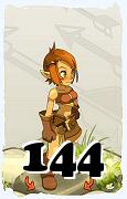 Um personagem do jogo Dofus, Cra-Ar, de nivel 144