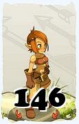 Um personagem do jogo Dofus, Cra-Ar, de nivel 146