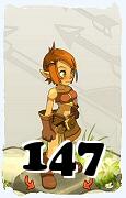 Um personagem do jogo Dofus, Cra-Ar, de nivel 147