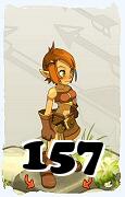 Um personagem do jogo Dofus, Cra-Ar, de nivel 157