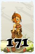 Um personagem do jogo Dofus, Cra-Ar, de nivel 171