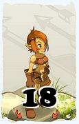 Um personagem do jogo Dofus, Cra-Ar, de nivel 18