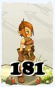 Um personagem do jogo Dofus, Cra-Ar, de nivel 181