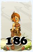 Um personagem do jogo Dofus, Cra-Ar, de nivel 186