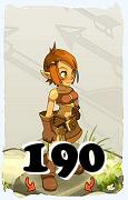 Um personagem do jogo Dofus, Cra-Ar, de nivel 190