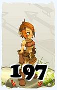 Um personagem do jogo Dofus, Cra-Ar, de nivel 197