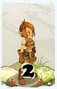 Um personagem do jogo Dofus, Cra-Ar, de nivel 2