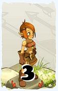 Um personagem do jogo Dofus, Cra-Ar, de nivel 3