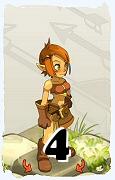 Um personagem do jogo Dofus, Cra-Ar, de nivel 4