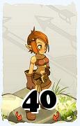 Um personagem do jogo Dofus, Ecaflip-Ar, de nivel 40