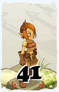 Un personaggio del gioco Dofus, Ocra-Aria, al livello 41