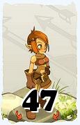 Um personagem do jogo Dofus, Sadida-Ar, de nivel 47