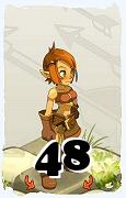 Um personagem do jogo Dofus, Cra-Ar, de nivel 48