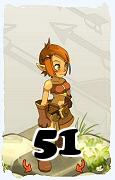 Um personagem do jogo Dofus, Cra-Ar, de nivel 51