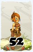 Um personagem do jogo Dofus, Cra-Ar, de nivel 52