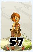 Um personagem do jogo Dofus, Cra-Ar, de nivel 57