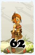 Un personaggio del gioco Dofus, Ocra-Aria, al livello 62