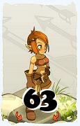 Un personaggio del gioco Dofus, Ocra-Aria, al livello 63