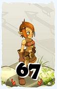 Un personaggio del gioco Dofus, Ocra-Aria, al livello 67