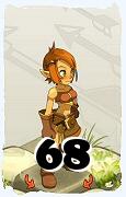 Um personagem do jogo Dofus, Cra-Ar, de nivel 68