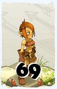 Um personagem do jogo Dofus, Cra-Ar, de nivel 69