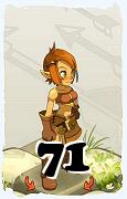 Um personagem do jogo Dofus, Cra-Ar, de nivel 71