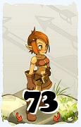 Um personagem do jogo Dofus, Cra-Ar, de nivel 73