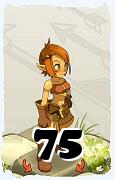 Um personagem do jogo Dofus, Cra-Ar, de nivel 75