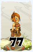 Um personagem do jogo Dofus, Cra-Ar, de nivel 77