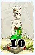 A Dofus character, Ecaflip-Air, by level 10