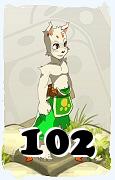 A Dofus character, Ecaflip-Air, by level 102