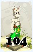 A Dofus character, Ecaflip-Air, by level 104