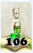 Um personagem do jogo Dofus, Ecaflip-Ar, de nivel 106