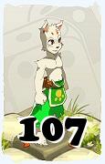 Un personaje del juego Dofus, Zurcarák-Aire, de nivel 107