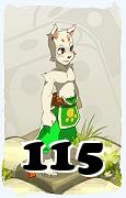 Um personagem do jogo Dofus, Sacrier-Ar, de nivel 115