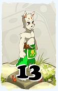 A Dofus character, Ecaflip-Air, by level 13