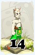 A Dofus character, Ecaflip-Air, by level 14