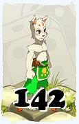 Um personagem do jogo Dofus, Ecaflip-Ar, de nivel 142