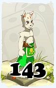 Un personaje del juego Dofus, Pandawa-Aire, de nivel 143